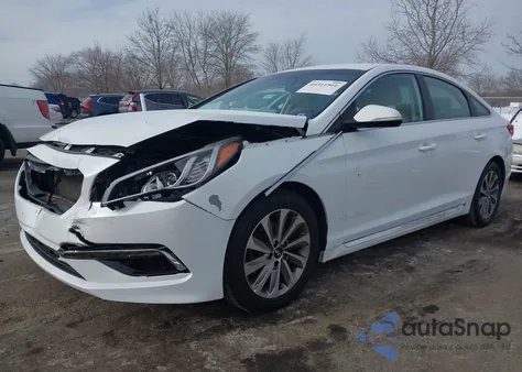 2017 Hyundai Sonata Sport z USA, uszkodzony, nr VIN 5NPE34AF9HH481579